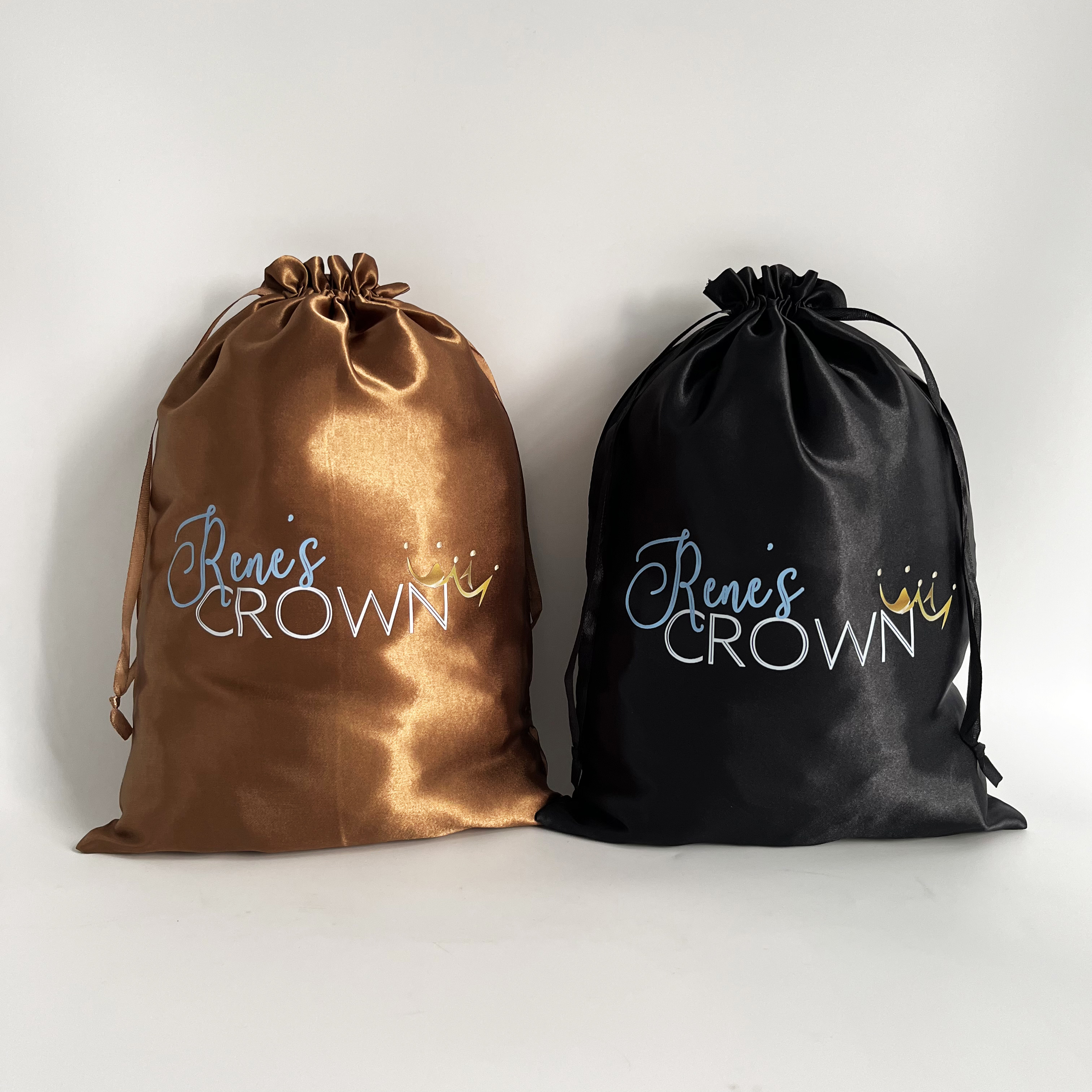 gold drawstring  bag