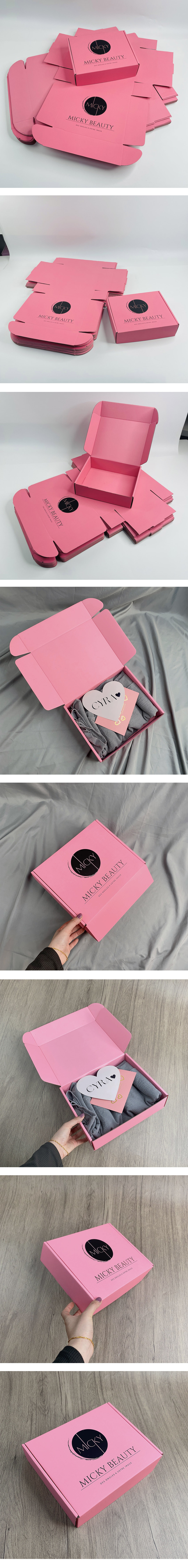 pink paper box