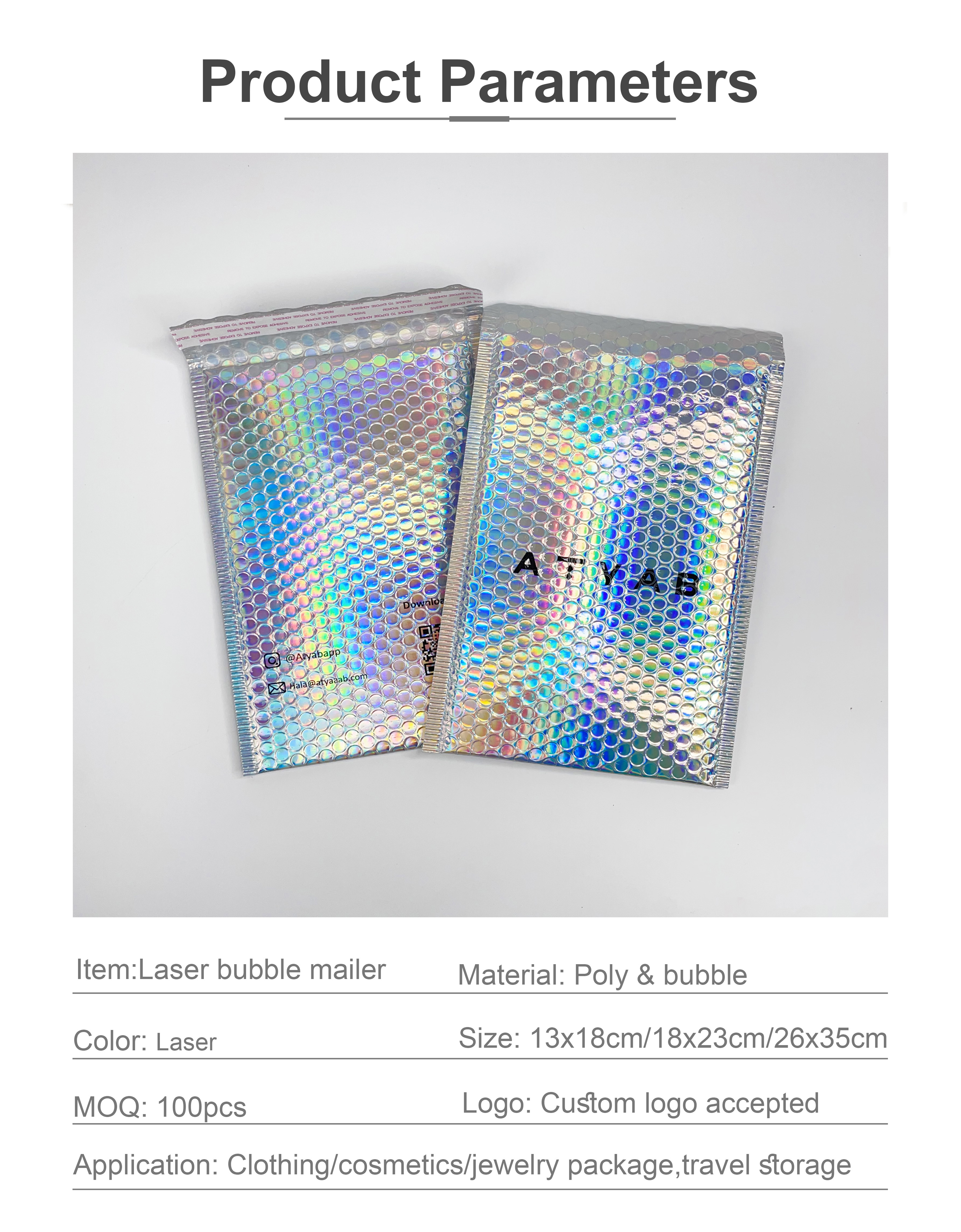 laser bubble mailer